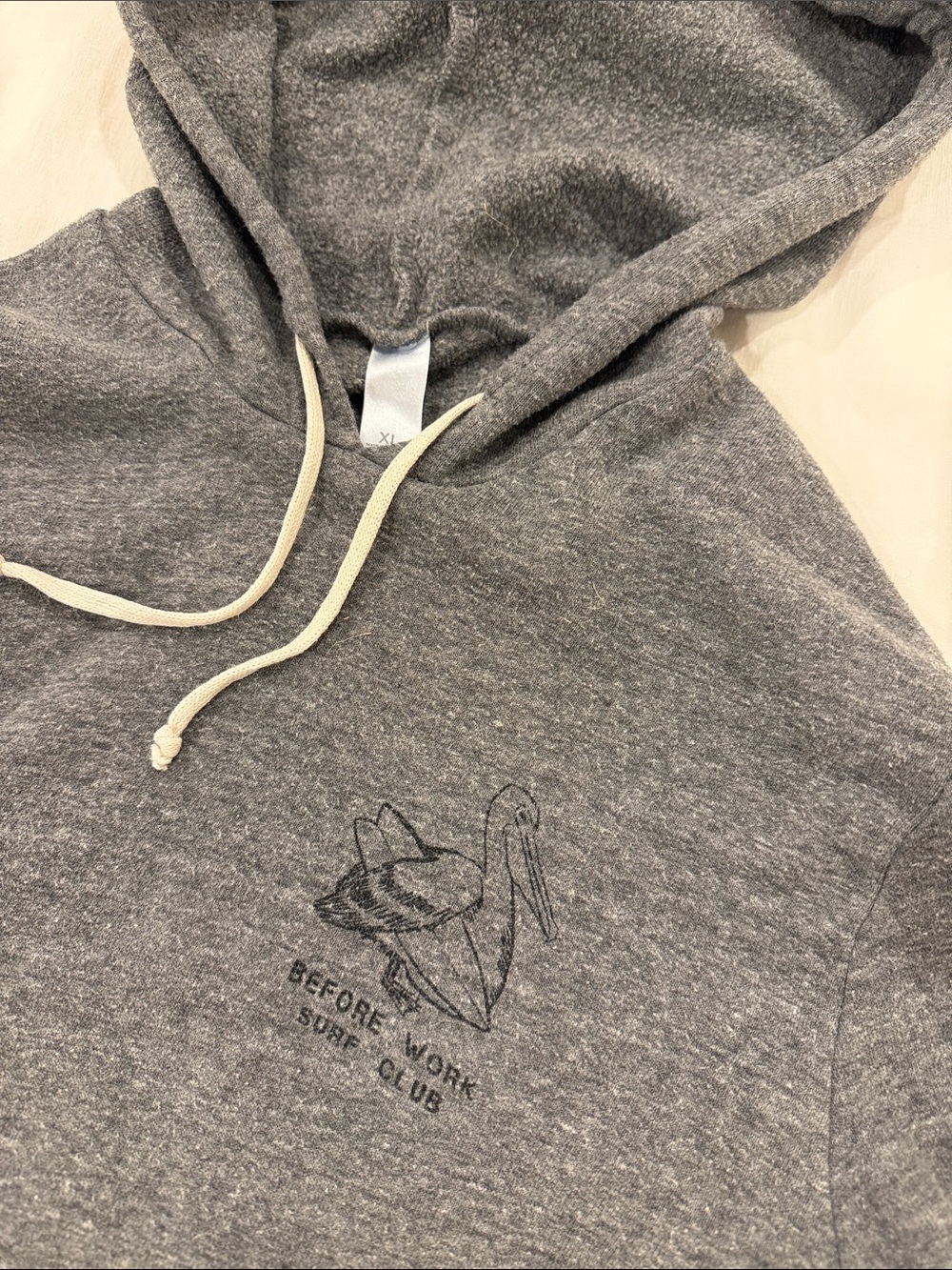 Gray Pelican Graphic Hoodie